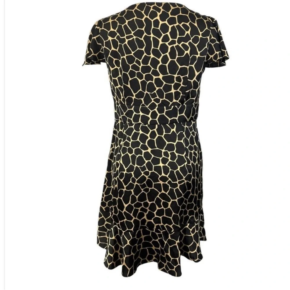 Michael Kors Georgette Cutout Animal Print Dress NWT - Picture 3 of 5